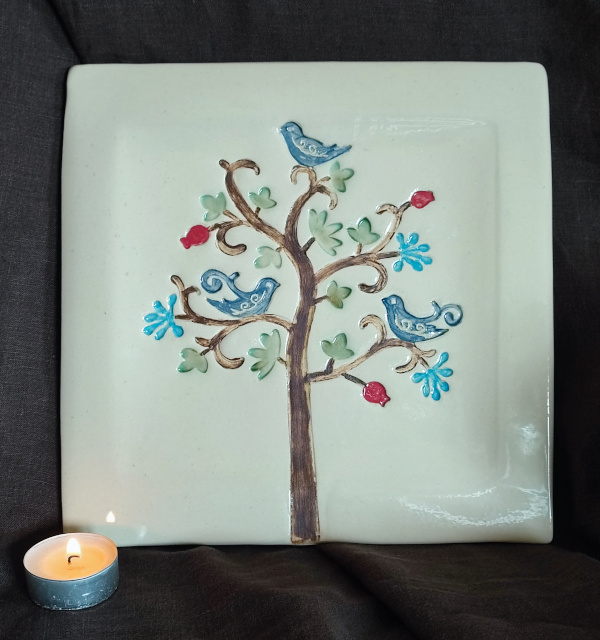 Assiette tableau