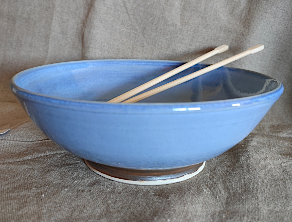 Bol à ramen émail bleu